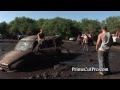 Truck Stuck In Mud Gets Pulled Out