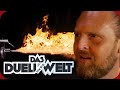 Axel Stein Wird Von Flammenwerfern Beschossen Hält Der Feuerteig Duell Um Die Welt ProSieben