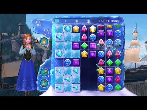 Frozen Free Fall: Snowball Fight Level 274 Walkthrough, , No Power Ups