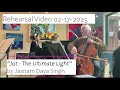 Rehearsal Video For Jot The Ultimate Light By Jasnam Daya Singh Performed By The Elysium Quartet