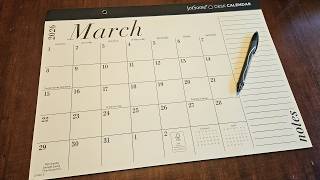 Desk Calendar 2026-2027, Desk Pad Calendar 17x12 from Now to June 2027, Desk Blotter Calendar with