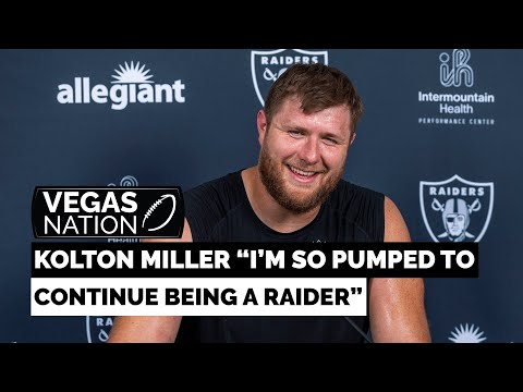 "I'm So Pumped to Continue Being A Raider" Kolton Miller Full Practice 7 Press Conference