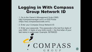 How to Access Compass Group's Pay Stubs & W2s Online