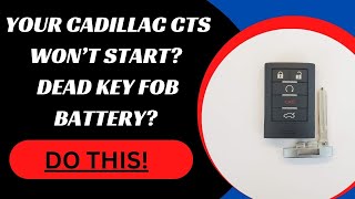 How to Start a Cadillac CTS with a Dead Key Fob Battery #CadillacCTSkeyfob #deadkeyfobCadillacCTS