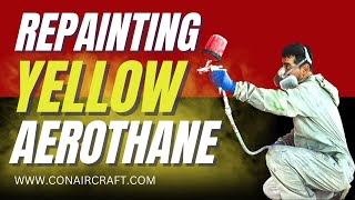 Fabric Covering Repainting Yellow Aerothane //real time