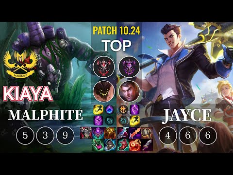 GAM Kiaya Malphite vs Jayce Top - KR Patch 10.24
