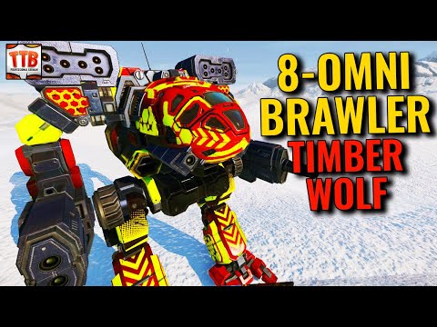 BRAWLING 8-OMNI TIMBER WOLF  - German Mechgineering #277 - Mechwarrior Online 2021