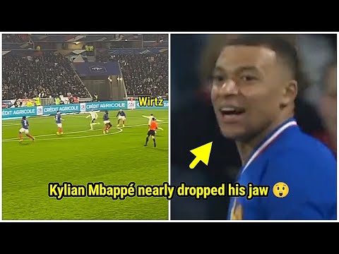 Kylian Mbappe's reaction to Florian Wirtz's fast goal ???? | France vs Germany 0-2 ????????????????