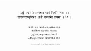 Bhagavad Gita Chapter 14 Sanskrit Recitation By His Grace Radha Gopinath Das