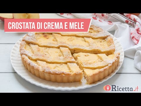 Crostata di crema e mele - Ricetta.it