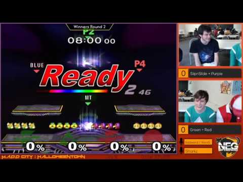 M.A.D.D City : Halloweentown Doubles - SlipnSlide & Purple vs Green & Red - Winners Round 2