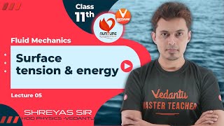 Fluid Mechanics JEE L5 | Surface Tension & Energy | 11 Physics JEE 2023 | V JEE Enthuse English✌