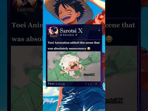 Toei Animation added a new scene to episode 1144 #luffy #gorosei #toeianimation #onepiece