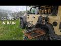 Car CAMPING In RAIN Cosy SOLO Trip To The Rainy Mountains AMSR