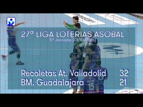 LIGA ASOBAL J05 Recoletas At. Valladolid - BM. Guadalajara 32 - 21
