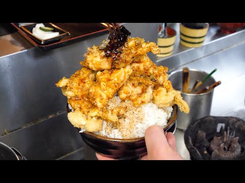 ¡Súper prisa en tempura! ! Un restaurante de soba con un enorme cuenco de tempura que te hará llorar