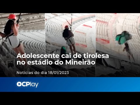 Adolescente cai de tirolesa no estádio do Mineirão