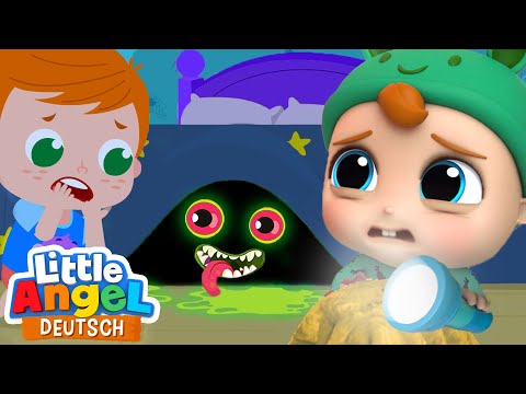 Ich hab Angst im Dunkeln 👻 🔦  Monster unterm Bett | Little Angel Deutsch - Kinderlieder