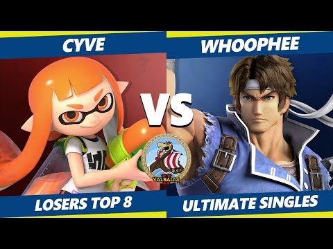 Smash Ultimate Tournament - cyve (Inkling) Vs. Whoophee (Richter) Valhalla II SSBU Losers Top 8