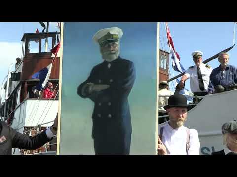 Avtäckning av porträtt av Kung Oscar II