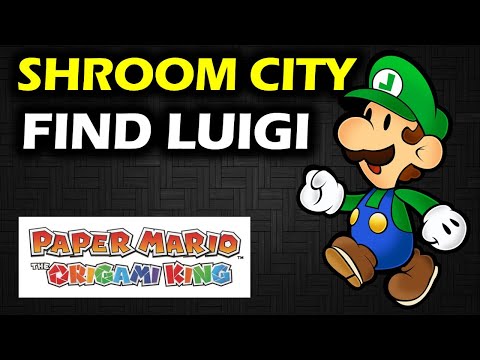 Shroom City: Where To Find Luigi | Green Man Location | Paper Mario The Origami King Walkthrough