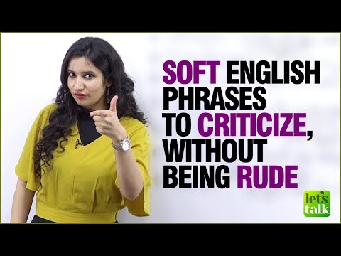 無礼にならずに批判するためのソフト／丁寧な英語フレーズ｜英語で話す上達法 By Michelle (Soft / Polite English Phrases To Criticise Without Being Rude | Improve English Speaking By Michelle)