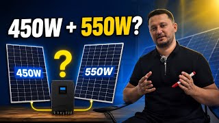 Aynı İnvertere Farklı Watt Panel Bağlanır mı? 450W + 550W Testi