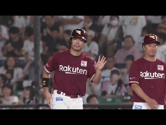 【3回表】試合を振り出しに戻す!! イーグルス・島内宏明 センターへの同点タイムリー!!  2023年9月12日 千葉ロッテマリーンズ 対 東北楽天ゴールデンイーグルス