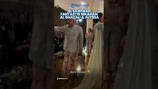 Fantastis! Isi Saweran Nikahan Al Ghazali dan Alyssa Daguise Bikin Melongo, Ternyata Ada Uang Dollar