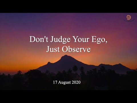 85. BHAGAVAN RAMANA SATSANG - DON'T JUDGE YOUR EGO, JUST OBSERVE