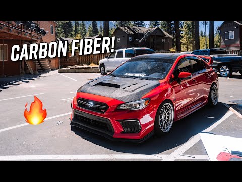 STI Gets A Carbon Fiber Hood And Splitter!