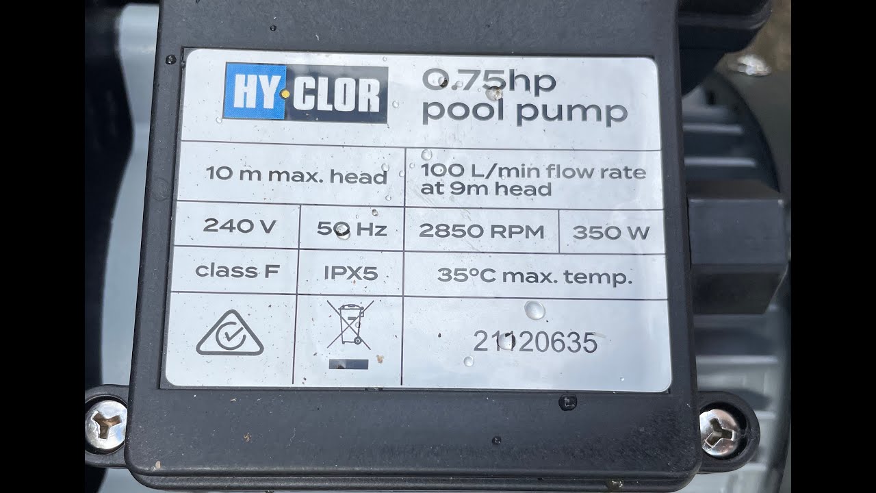 Review Bunnings HyClor Swimming pool Pump. Cheap pump but is it OK? Hychlor Cheapest Hy Clor
