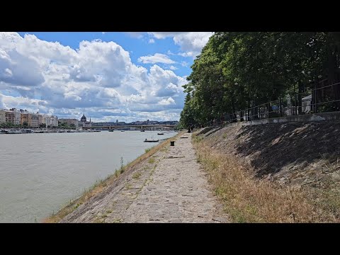 [4K] 60fps, Hungary, Budapest - Weekend walk on Margaret Island
