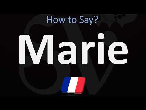 How to Pronounce Marie? (FRENCH)