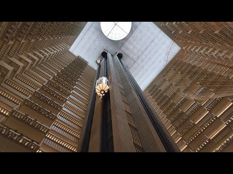FAMOUS Otis Elevonic 401/411M Traction Scenic Elevators at The Hyatt Regency in Atlanta, GA