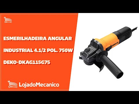 Esmerilhadeira Angular Industrial 4.1/2 Pol. 750W 127V - Video
