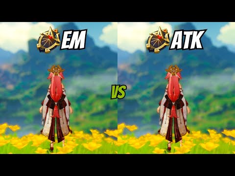 EM VS ATK Which Is Best Sands For Yae Miko {Genshin Impact}
