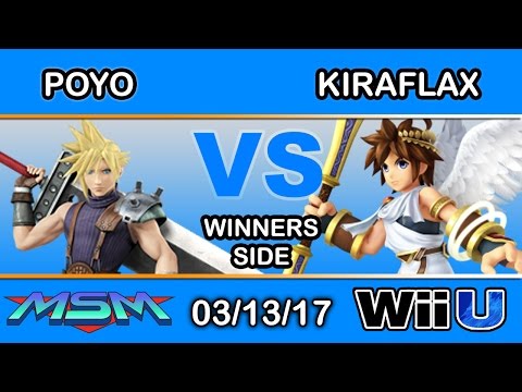 MSM 89 - Poyo (Cloud) Vs. Kiraflax (Pit) Winners Side - Smash Wii U