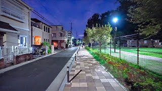 Japan - Suburban Tokyo Night Walk in Nishi-magome • 4K HDR