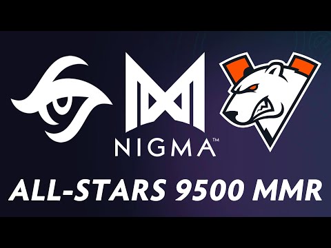 ALL-STARS 9500 MMR Average Ranked with NIGMA, VP, SECRET