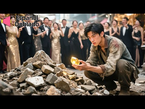 Chico pobre burlado compra piedras viejas, corta gema millonaria, humilla a todos, se hace rico