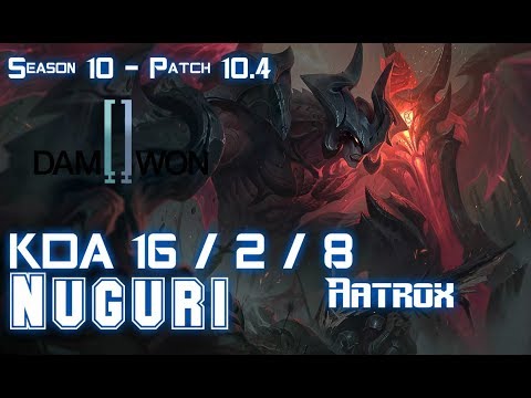 DWG Nuguri AATROX vs SINGED Top - Patch 10.4 KR Ranked