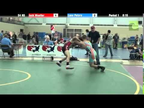 FILA Cadet 54 KG Jack Mueller vs. Lane Peters