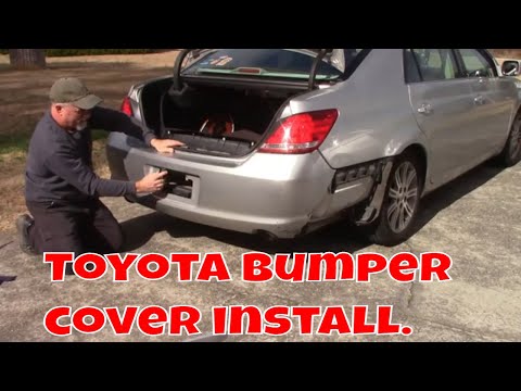 Toyota Avalon bumper cover install.