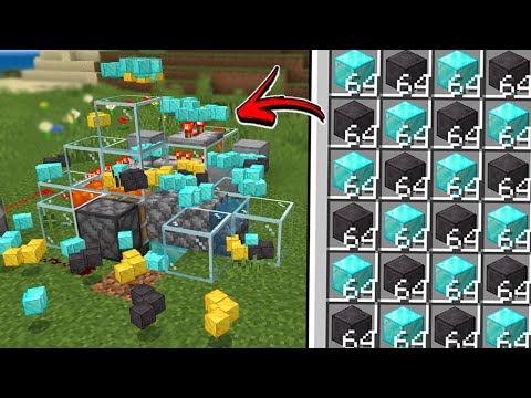 BEST DIAMOND AND NETHERITE FARM in Minecraft Bedrock 1.21