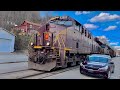 PRR Heritage Leads Combined Coal Train MORE In Brownsville PA