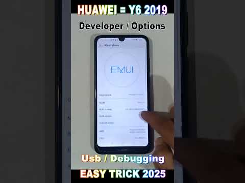 Huawei Y6 (2019) How to Enable the Developer, Options for USB Debugging etc, 2025//