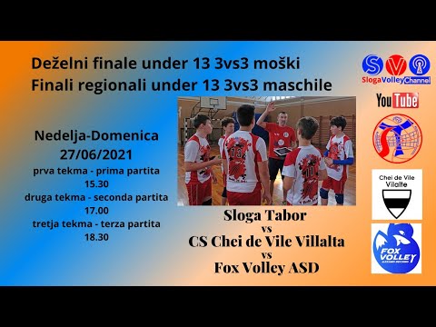 U13 M 3vs3 - Deželni finale / Finale regionale