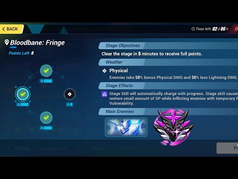 [Honkai impact 3] Ex:Abyss Nirvana (459D):3 Stage 18000 Points in hell