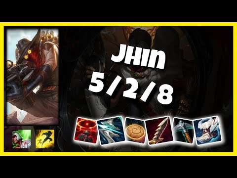 Jhin vs Samira KOREAN Challenger BOT (5/2/8) - v11.1